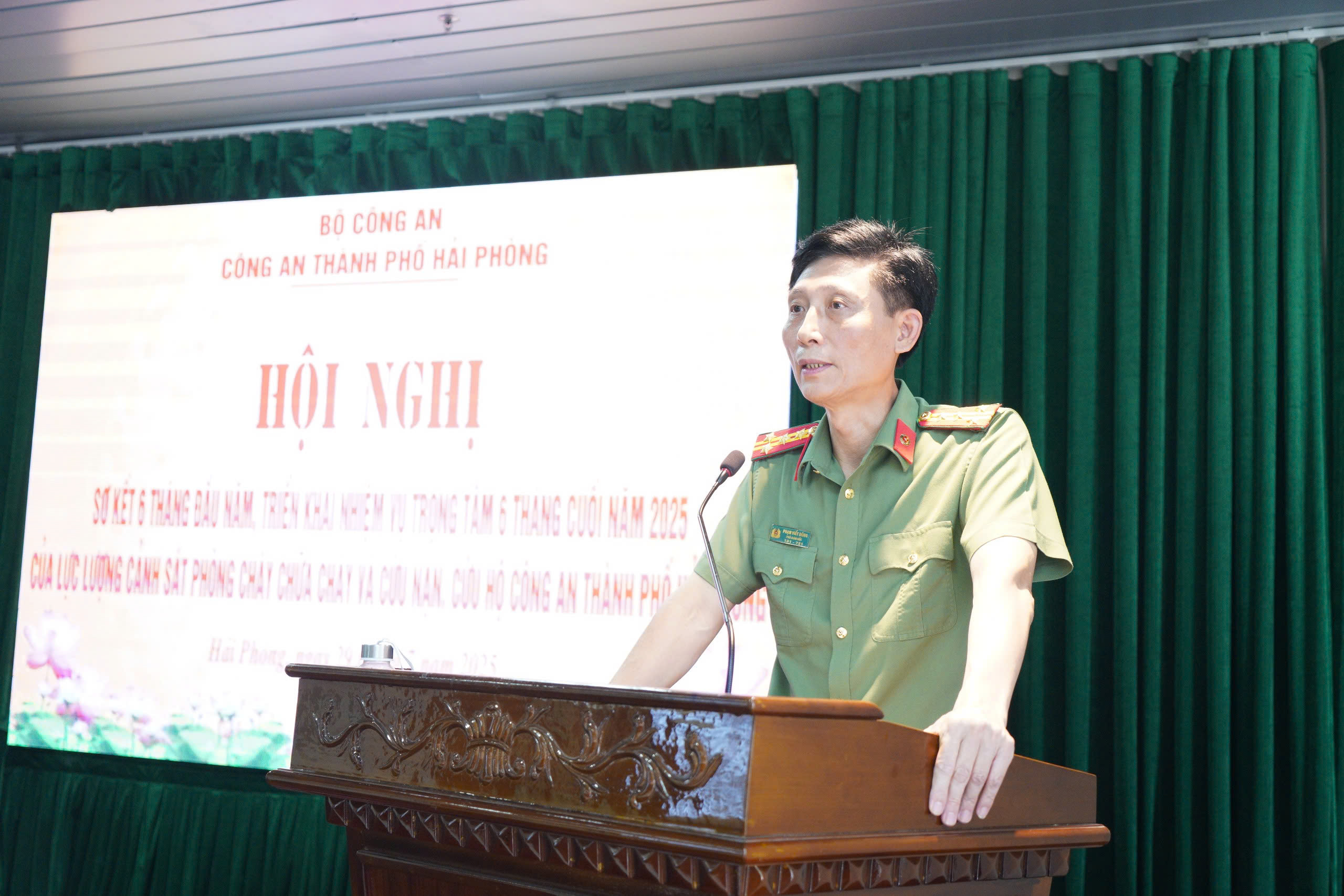 Sơ kết công tác 6 tháng đầu năm, triển khai nhiệm vụ trọng tâm 6 tháng cuối năm 2025 lực lượng Cảnh sát PCCC và CNCH